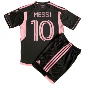 Baby Fußballbekleidung Inter Miami Lionel Messi #10 Auswärtstrikot 2023-24 Kurzarm (+ kurze hosen)